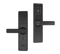 Cerradura de puerta inteligente con lector de huellas dactilares, teclado y aplicación, WiFi/Bluetooth, para casa y hotel