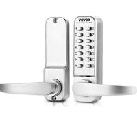 Cerradura de puerta mecánica sin teclado, con 14 llaves, para uso doméstico