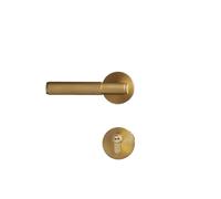 Cerradura de puerta moleteada de latón conjunto negro interior doble madera puerta palanca