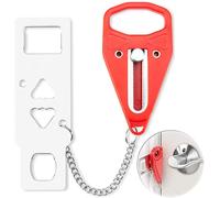 Cerradura de puerta portátil, cerradura de puerta de seguridad de doble orificio, pestillo de seguridad, cerradura de Metal para el hogar, habitación, Hotel, cerradura de seguridad antirrobo red 1PC