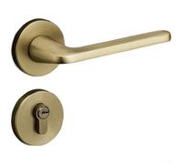 Cerradura de puerta silenciosa de aleación de zinc, cierre de puerta interior de madera de 58 mm con mecanismo silencioso de triple clavija para dormitorio, oficina en casa, gris acero (E)
