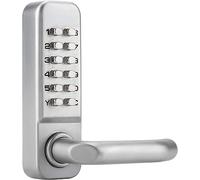 Cerradura de puerta sin llave impermeable con código mecánico de 1-11 dígitos, combinación de código contraseña para puertas de 30-60 mm de grosor, con mango y pestillo, aleación de zinc