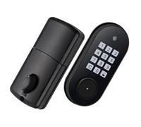 Cerradura de Puerta Teclado Electrónico para Entrada, Negro | Instalación Rápida, Retroceso Automático, ABS y Cobre, 4 Pilas Aa, Oficina y Apartamento