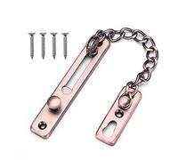 Cerradura de restricción de ventana abatible, cerradura de cadena, cerradura de seguridad de ventana deslizante con tornillo, cerradura de acero inoxidable resistente. Cerradura de patio deslizante,