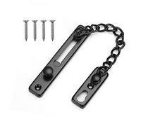 Cerradura de restricción de ventana abatible, cerradura de cadena, cerradura de seguridad de ventana deslizante con tornillo, cerradura de acero inoxidable resistente. Cerradura de patio deslizante,