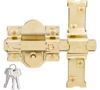 Cerradura de seguridad Fac 301-r/80, color dorado, acero, 50 mm x 80 mm