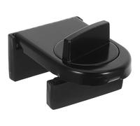 Cerradura de Seguridad para Puerta Corredera y Ventana, Limitador Negro | Aleación de Aluminio y Plástico, Restricción de Apertura, Hogar, Entrada No Autorizada