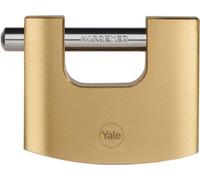 Cerradura de seguridad Yale Y114B/70/113/1, fabricada en latón, con barra de acero templado de 70 mm, e incluye 3 llaves