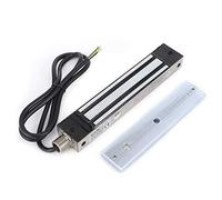 Cerradura Eléctrica, Cerradura de Puerta Electrónica, Cerradura de Puerta Magnética de Control de Acceso, DC 12/24V, Cerradura Magnética Eléctrica Impermeable de Acero Inoxidable, 280KG