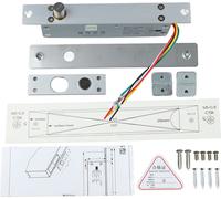 Cerradura eléctrica de 12V con 5 cables, para puertas estrechas con pestillo, con indicador LED con retardo de tiempo para control de acceso y desconexión