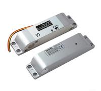 Cerradura eléctrica de perno de caída DC12V/24V Control a prueba de fallos Sensor de retardo ajustable para puertas de metal de madera Aleación de aluminio resistente Acabado plateado 150mm