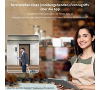 Cerradura electrónica: cerradura inteligente con código numérico y NFC, controlada a través de una aplicación Wi-Fi