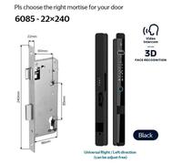 Cerradura electrónica inteligente con lector de huellas dactilares, resistente al agua (IP66), con aplicación móvil y cámara