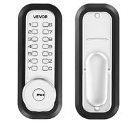 Cerradura electrónica para puertas sin llave, con actualización de código 2.0, combinación mecánica con teclado de 4 a 7 dígitos, de un solo lado, con botón pulsador, con cierre automático, ideal para
