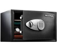 Cerradura electrónica Tresor Master Lock X125ML, de gran tamaño, con combinación programable, 2 llaves de emergencia, incluye kit de montaje, color /gris