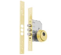 CERRADURA EMB.BULONES TESA R201B566L C/RECTO, DORADA, ESC/CERRADO