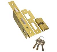 Cerradura embutida EZCURRA 3100/40 con cilindro esmaltada 1103140