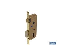 Cerradura embutir+cerradero d85 e50- níquel (p/madera