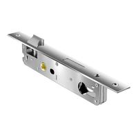 Cerradura empotrada de acero inoxidable, 85 x 30 mm, cerradura para puertas y puertas de jardín, con bloqueo de un punto, inoxidable, seguro y versátil, para puertas y puertas de jardín, plateado
