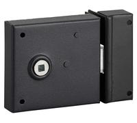 Cerradura horizontal de empotrar con bombín para puerta interior, con un solo giro de la cerradura, eje de 60 mm, cuadrado de 6 mm, 85x76 mm, color - THIRARD