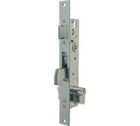 Cerradura inox monopunto con gancho y picaporte regulable 2240-25/3 NI-AI para Perfiles Estrechos - Tesa