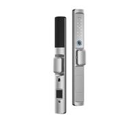 Cerradura inteligente, Cerradura De Huella Dactilar A Prueba Agua, Puente Roto, Combinación Mango Bajo Aluminio, Puerta Doble, Patio, Aleación Intelinte(BluetoothTTApp F33)