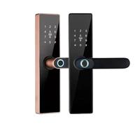 Cerradura inteligente, Cerradura electrónica Bluetooth Cerradura de huella digital Cerradura de huella digital Contraseña Tarjeta IC para Smart Home(4085,Red Bronze)