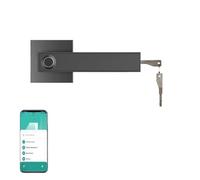 Cerradura Inteligente, Cerradura Inteligente Electrónica, Contraseña de Huella Digital con Seguridad de Puerta Digital, Cerradura Biométrica, Cerradura de Puerta Familiar Dormitorio Apartamento (Noir)