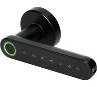 Cerradura inteligente con teclado táctil y lector de huellas dactilares ORNO OR-ZS-853/B, Bluetooth 4.0, color