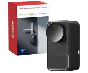 Cerradura inteligente SwitchBot Smart Lock Pro WiFi, cerradura electrónica con batería, compatible con Matter