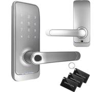 Cerradura inteligente: teclado numérico, lector de huellas dactilares, control mediante aplicación, resistente a la intemperie (IP65), color