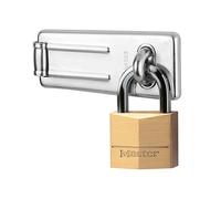 Cerradura Master Lock Hasp 89Mm + Candado De Latón Sólido 40Mm MLK140703