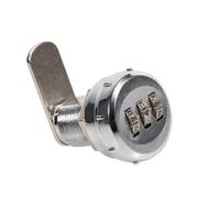 Yosoo Cerradura mecánica Código 3 dígitos para armarios, aleación de zinc 12–16 mm