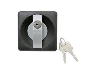 Cerradura para armario universal plástico / acero, incl. 2 llaves