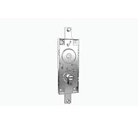 Cerradura para basculante/garaje cilindro de perfil europeo distancia entre ejes 60 mm, manija loca, llaves perforadas