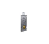 Cerradura para basculante/garaje cilindro de perfil europeo distancia entre ejes 70 mm, manija de puerta de loca