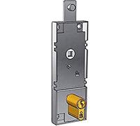 Cerradura para basculante/Garaje Cilindro de Perfil Europeo Entre Ejes 70 mm con Palanca de desbloqueo antirobo