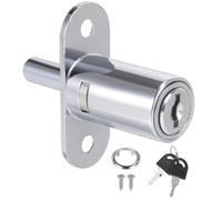 Cerradura para muebles para puertas correderas, cerradura de cilindro a presión, cilindro de 19 mm de diámetro, 22 mm, 32 mm de mandril, misma llave y diferentes llaves disponibles. (32 mm misma llave