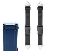 Cerradura para Tapa de Cubo de Basura - 2 Unidades Ajustables Para Tapas De Contenedores,Ajustables De Exterior Para Proteger Patio De Mascotas Y Niños