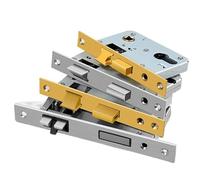 Cerradura Puerta 1 pieza de cerradura puerta seguridad acero inoxidable, cuerpo lengüeta silenciosa, mecánica, manija, piezas repuesto(D3)