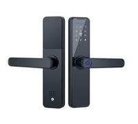 cerradura puerta Cerradura de puerta inteligente digital con manija Cerradura de puerta electrónica con huella digital y teclado, for hoteles, oficinas y hogares interior