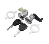 Cerradura puerta coche Compatible con MEGANE para SCENIC 1996 1997 1998 1999-2003 7701468981 7701468982 Cilindro de cerradura de puerta de automóvil izquierdo y derecho con 2 llaves