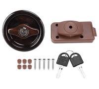 Cerradura redonda para puerta de baño de vehículos recreativos, con llave, resistente al agua. Pomo de puerta para garantizar la privacidad, ideal para autocaravanas, vehículos de camping, yates y bar