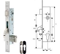 Cerradura Tesa modelo 2240/20/3NI con placa de seguridad E190