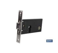 Cerradura zócalo per cerradero+escudo e60 f22- níquel (p/metal)