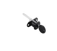 Cerraduras de seguridad para buzones Cerraduras De Gabinete 4 Juegos Cilindro Leva Aleación Zinc Cierre Triple Con Llave Oficina En El Hogar 16 Mm / 19(Black-16mm)
