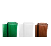 Cerramiento de PVC en Rollo | Cañizo PVC para ocultación de terrazas y Jardines | Doble Cara | Bonerva Brown