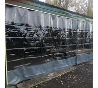 Cerramiento Lateral Transparente para Pérgola Exterior con Ojales Inoxidables, Cubierta Impermeable para Pérgola Resistente A La Intemperie, Cubierta Impermeable Y A Prueba De Viento para Cenador De