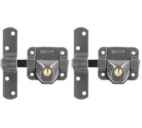 Cerrojo b-9 llave solo pasador de 140mm cilindro redondo de 40mm (Paquete de 2)