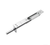 Cerrojo de puerta de acero inoxidable con mecanismo de seguridad dentado para puertas de madera y ignífugo, diseño abierto de fácil presión, herrajes resistentes a la corrosión, 7.95 pulgadas (B)